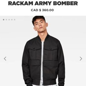 G-Star Rackam Army Bomber, Black, Size XXL